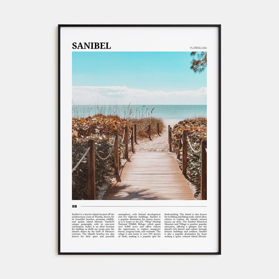 Sanibel Travel Color Poster