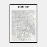 Santa Ana Map Portrait Poster