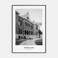 Santa Ana Portrait B&W Poster