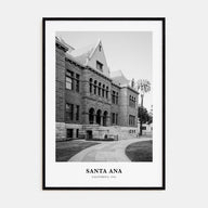 Santa Ana Portrait B&W Poster