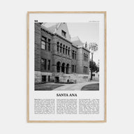 Santa Ana Travel B&W Poster
