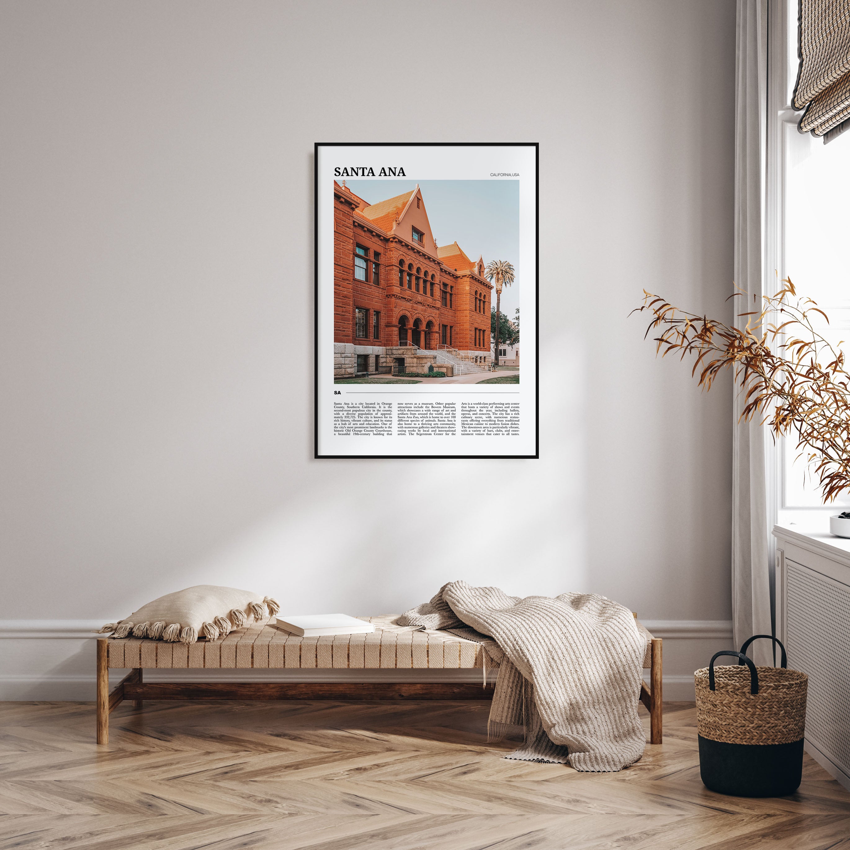 Santa Ana Travel Color Poster