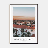 Santa Barbara County Portrait Color Poster