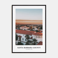 Santa Barbara County Portrait Color Poster