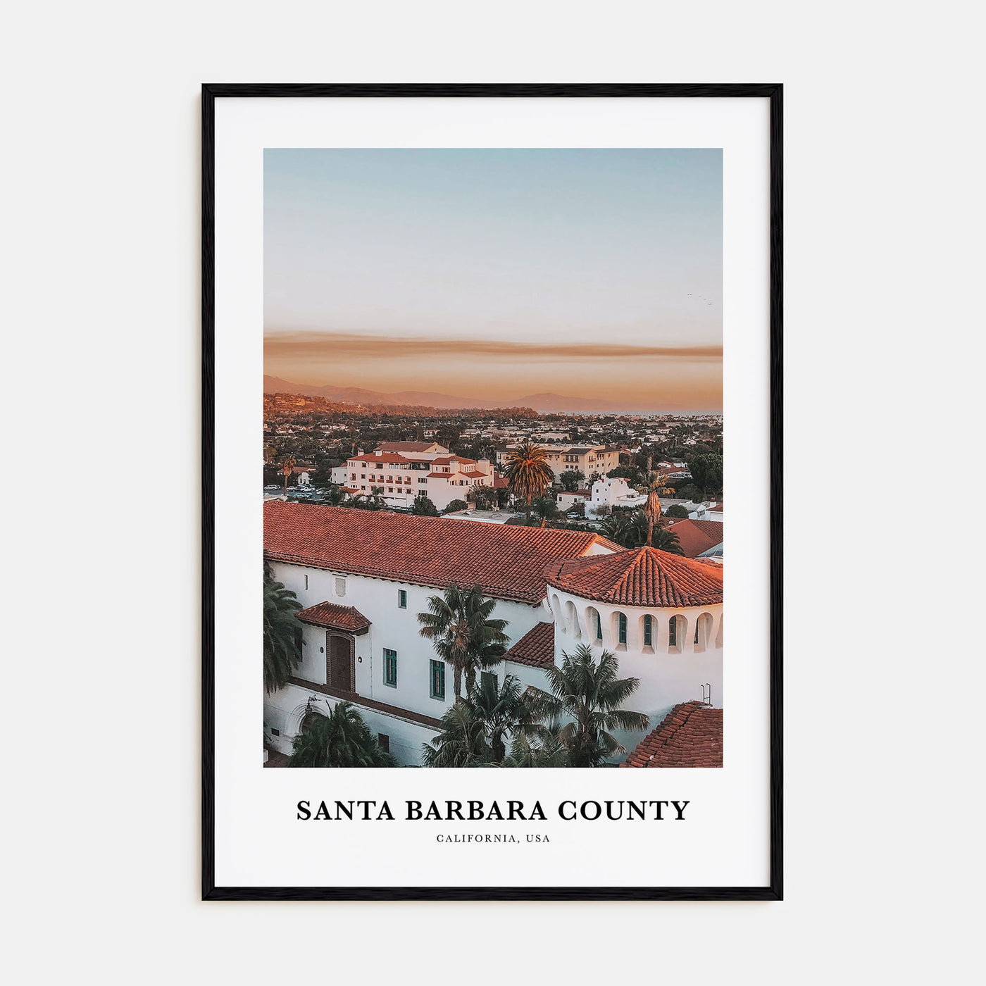Santa Barbara County Portrait Color Poster