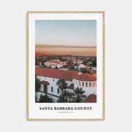 Santa Barbara County Portrait Color Poster