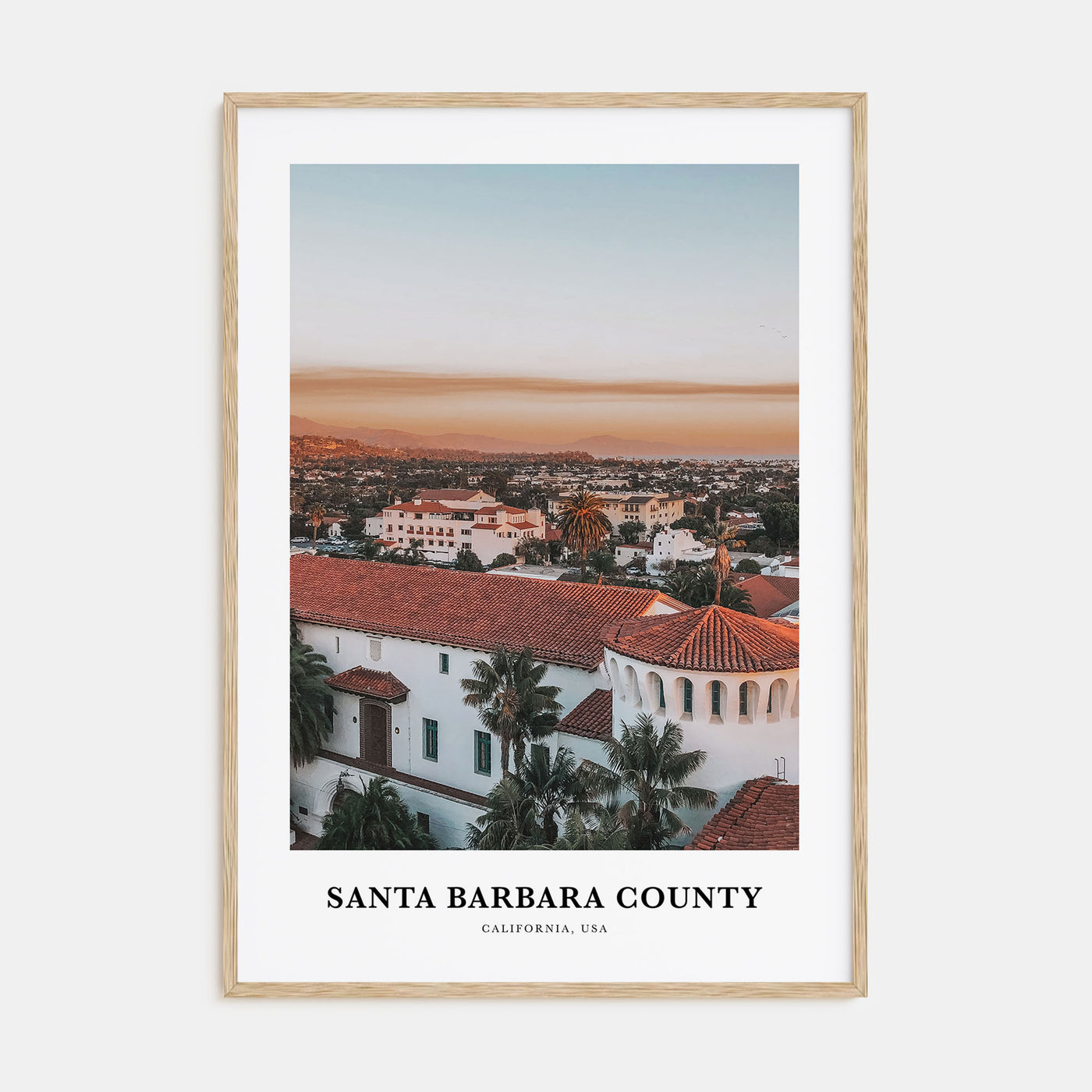 Santa Barbara County Portrait Color Poster