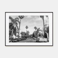 Santa Barbara Landscape B&W Poster