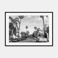 Santa Barbara Landscape B&W Poster
