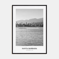 Santa Barbara Portrait B&W No 1 Poster