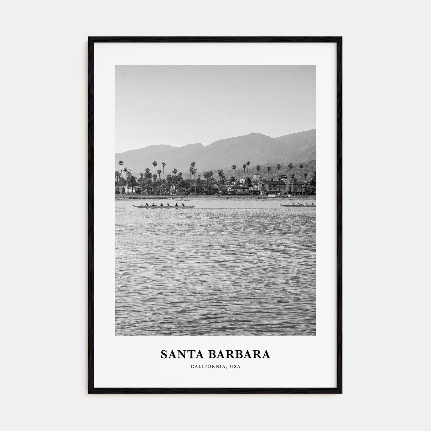 Santa Barbara Portrait B&W No 1 Poster