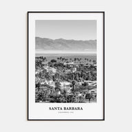 Santa Barbara Portrait B&W No 3 Poster