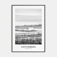 Santa Barbara Portrait B&W No 4 Poster