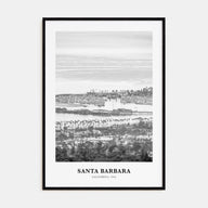 Santa Barbara Portrait B&W No 4 Poster