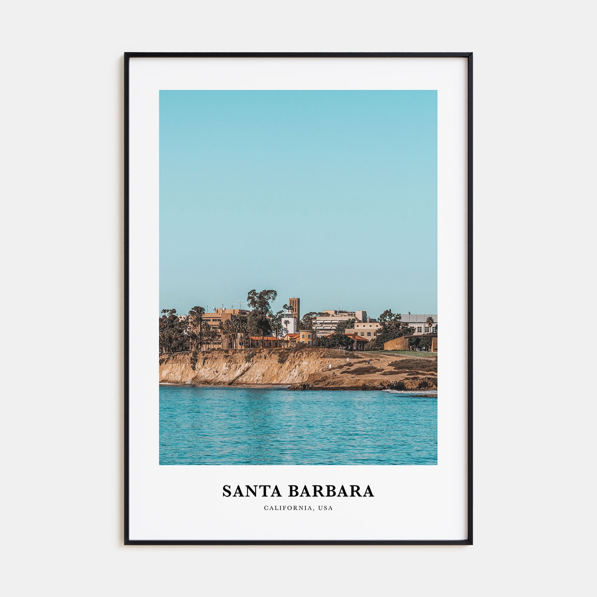 Santa Barbara Portrait Color No 2 Poster