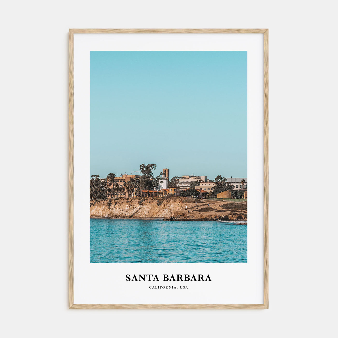 Santa Barbara Portrait Color No 2 Poster