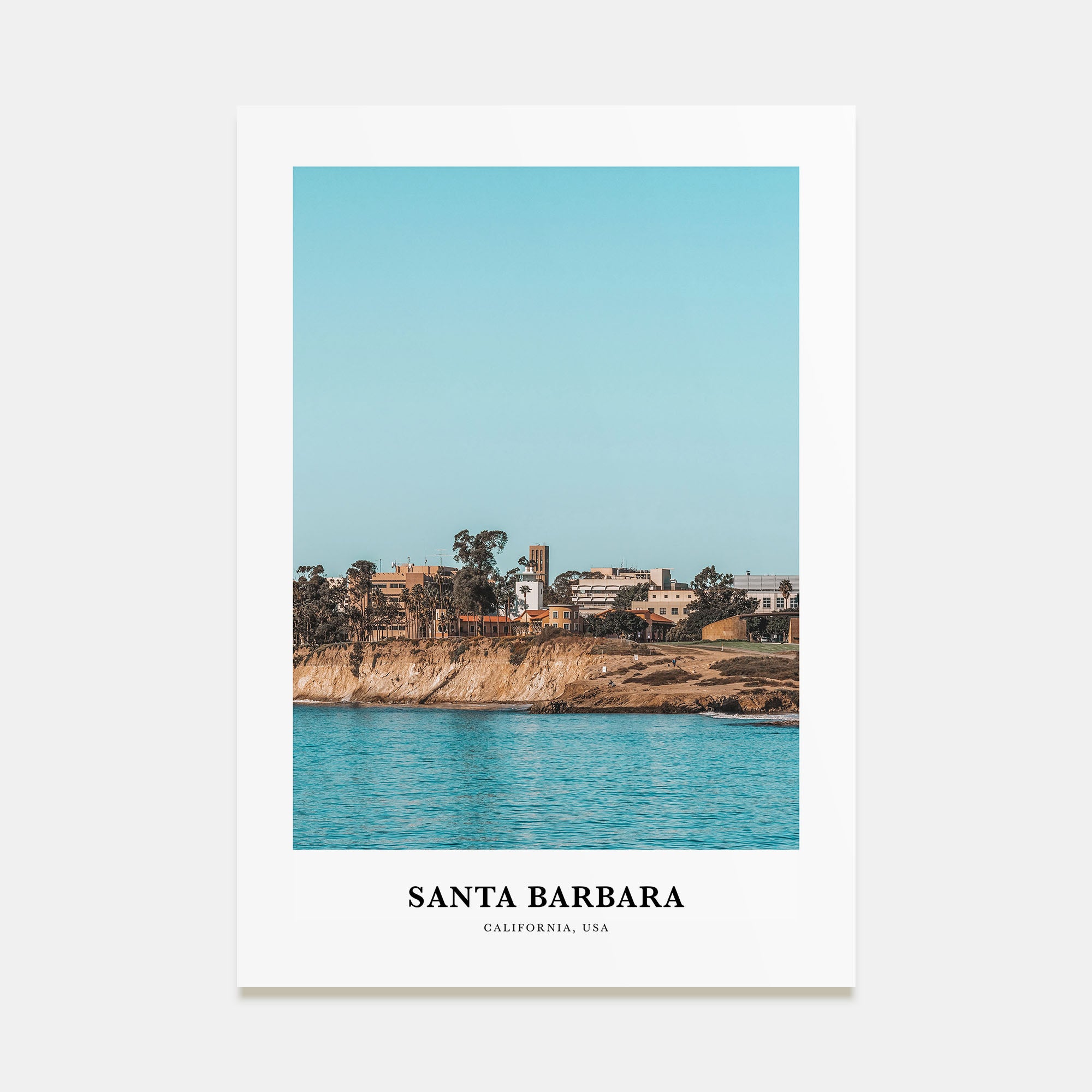 Santa Barbara Portrait Color No 2 Poster