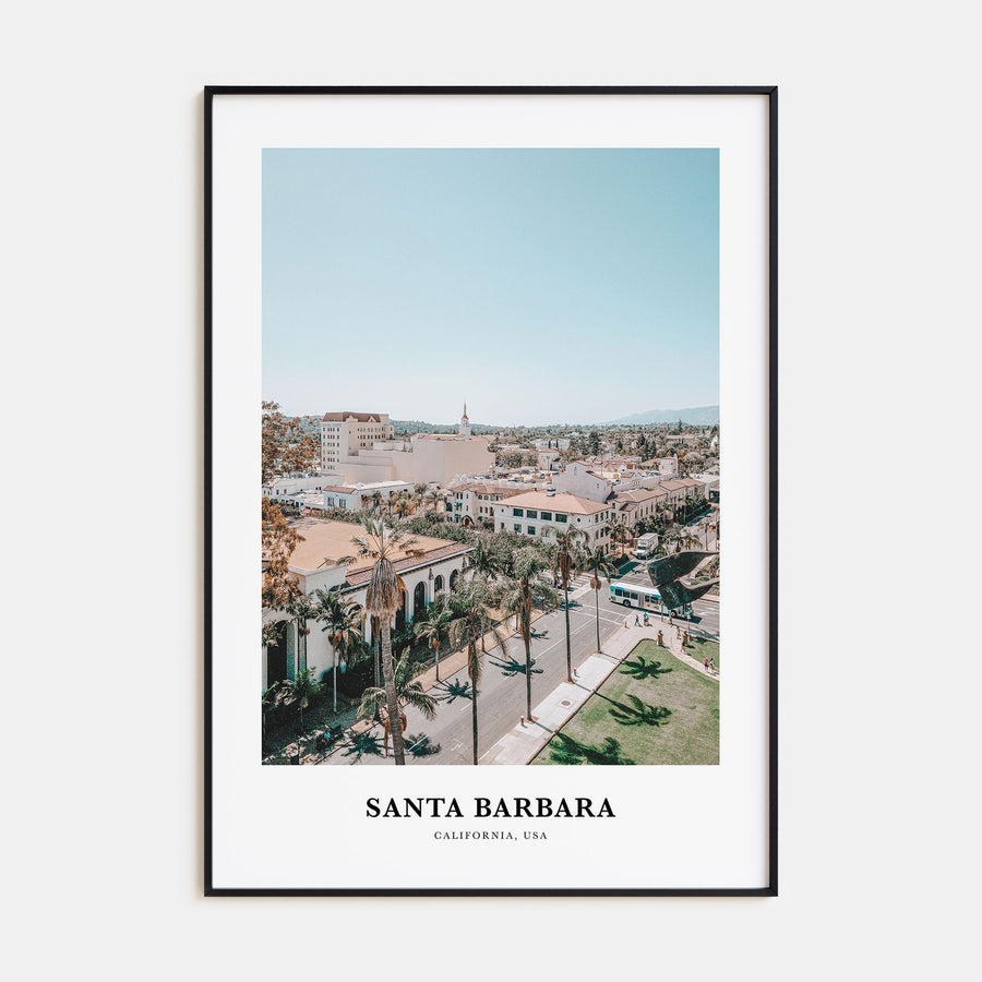Santa Barbara Portrait Color No 3 Poster