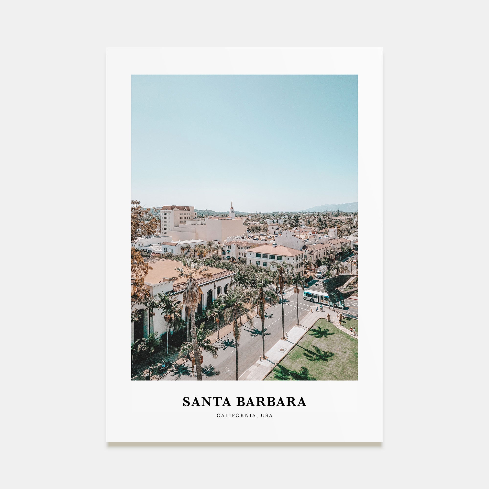 Santa Barbara Portrait Color No 3 Poster