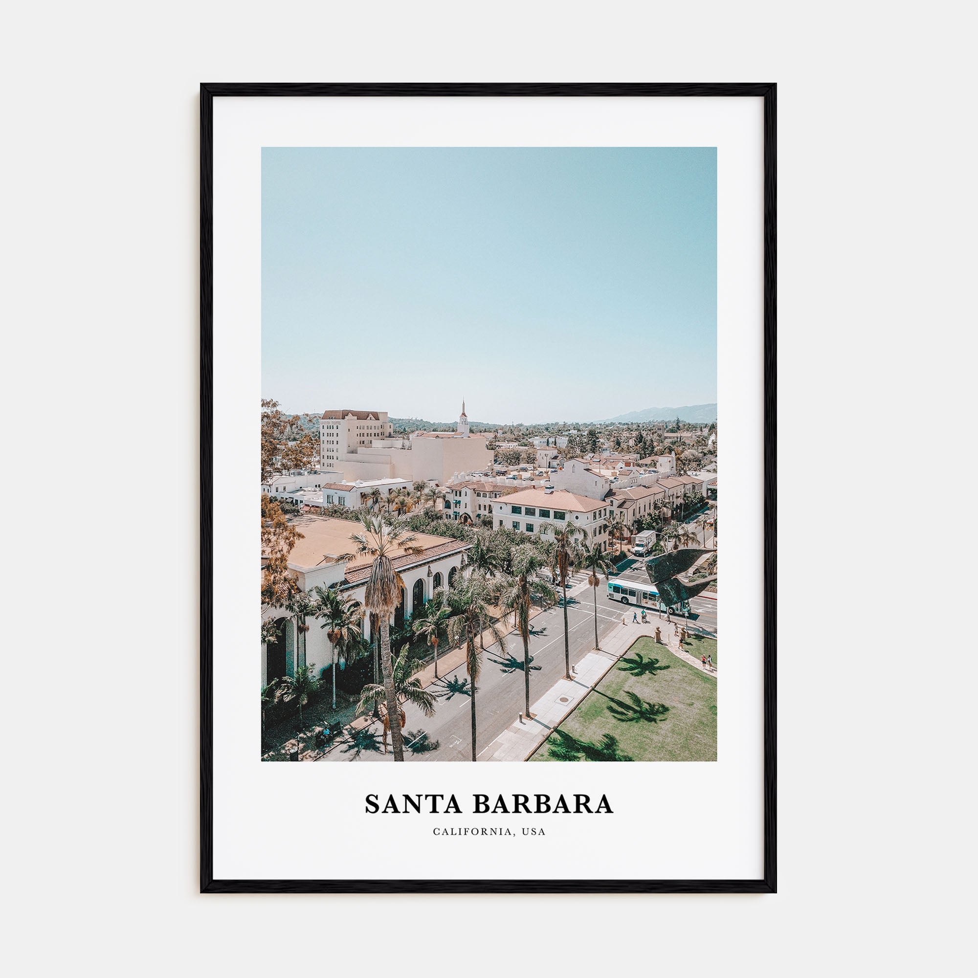 Santa Barbara Portrait Color No 3 Poster