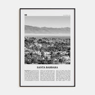 Santa Barbara Travel B&W No 1 Poster