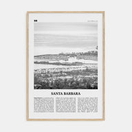Santa Barbara Travel B&W No 2 Poster