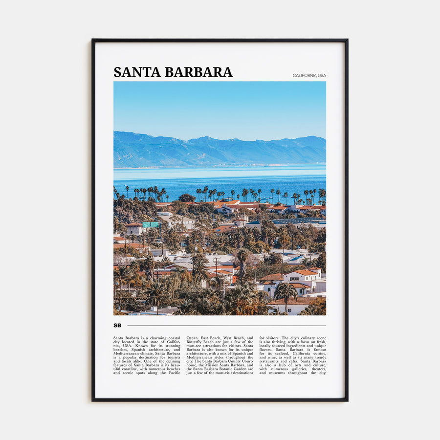 Santa Barbara Travel Color No 1 Poster