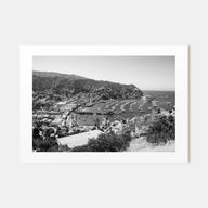 Santa Catalina Island Landscape B&W Poster
