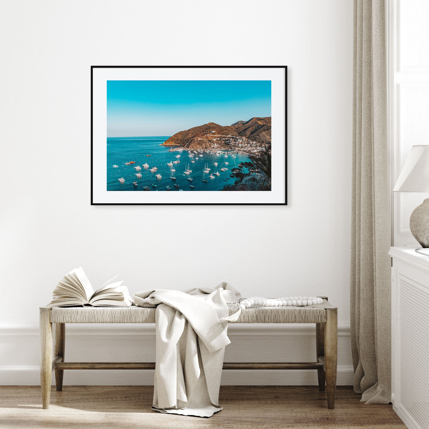 Santa Catalina Island Landscape Color Poster