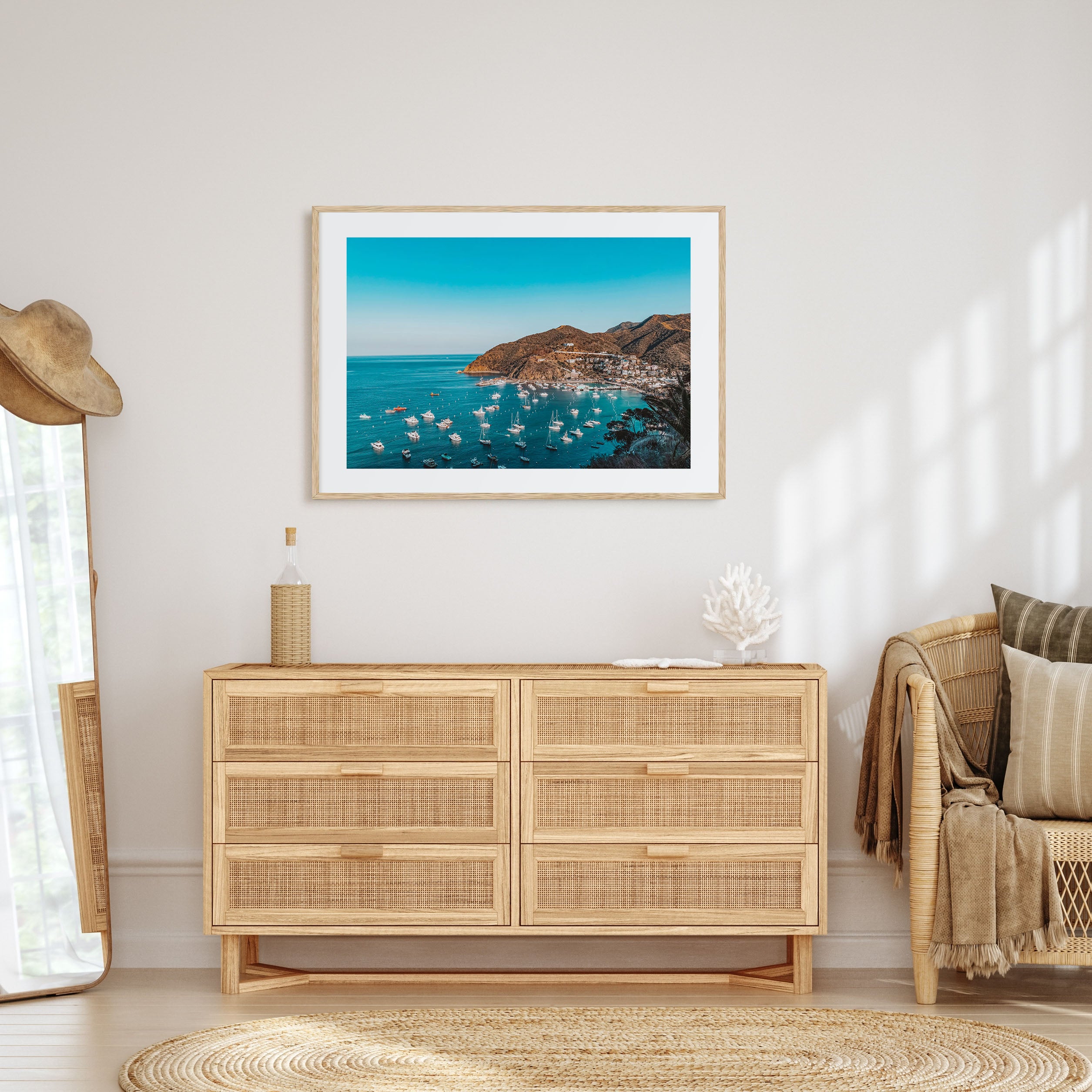 Santa Catalina Island Landscape Color Poster