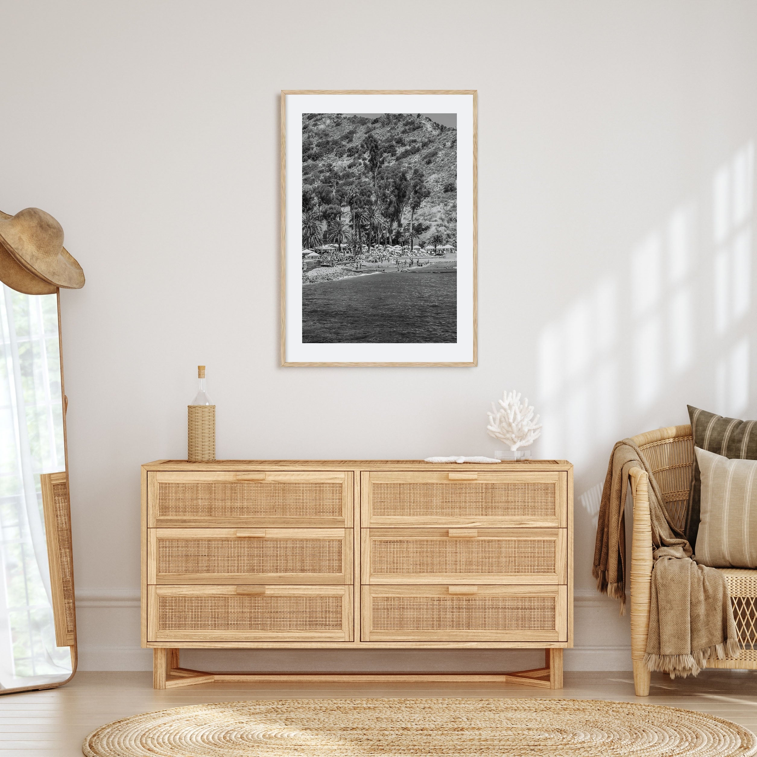 Santa Catalina Island Photo B&W Poster