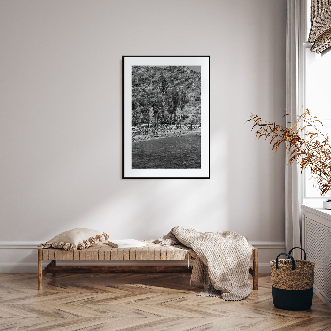 Santa Catalina Island Photo B&W Poster