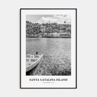 Santa Catalina Island Portrait B&W No 1 Poster