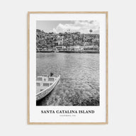 Santa Catalina Island Portrait B&W No 1 Poster