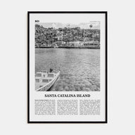 Santa Catalina Island Travel B&W No 1 Poster