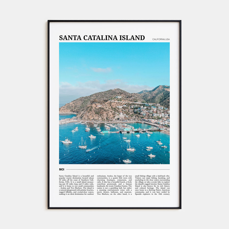 Santa Catalina Island Travel Color Poster