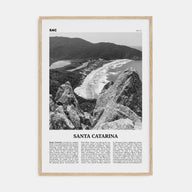 Santa Catarina Travel B&W Poster