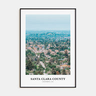 Santa Clara County Portrait Color Poster