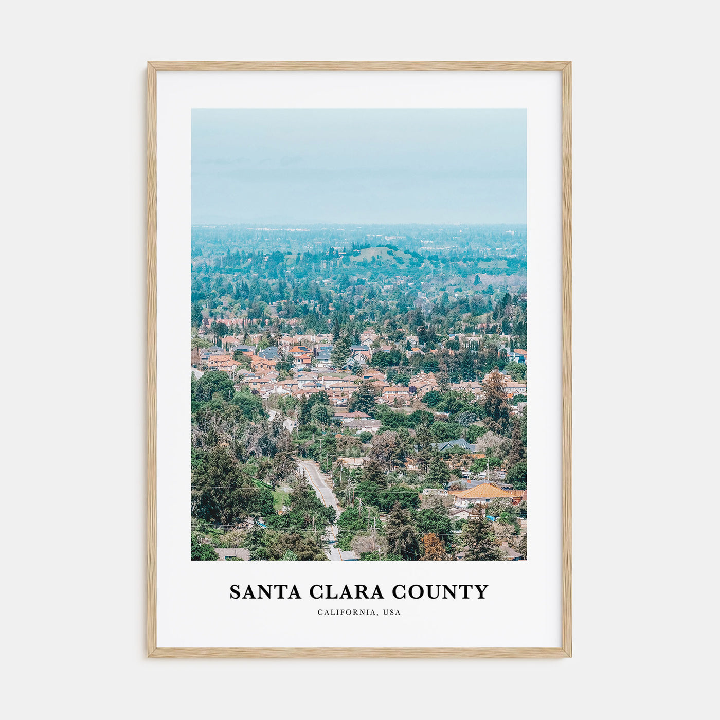 Santa Clara County Portrait Color Poster