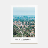 Santa Clara County Portrait Color Poster
