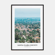 Santa Clara County Portrait Color Poster