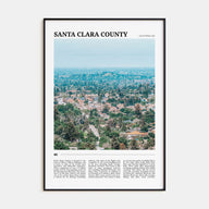 Santa Clara County Travel Color Poster