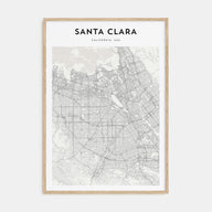 Santa Clara Map Portrait Poster