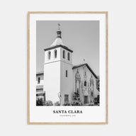Santa Clara Portrait B&W Poster
