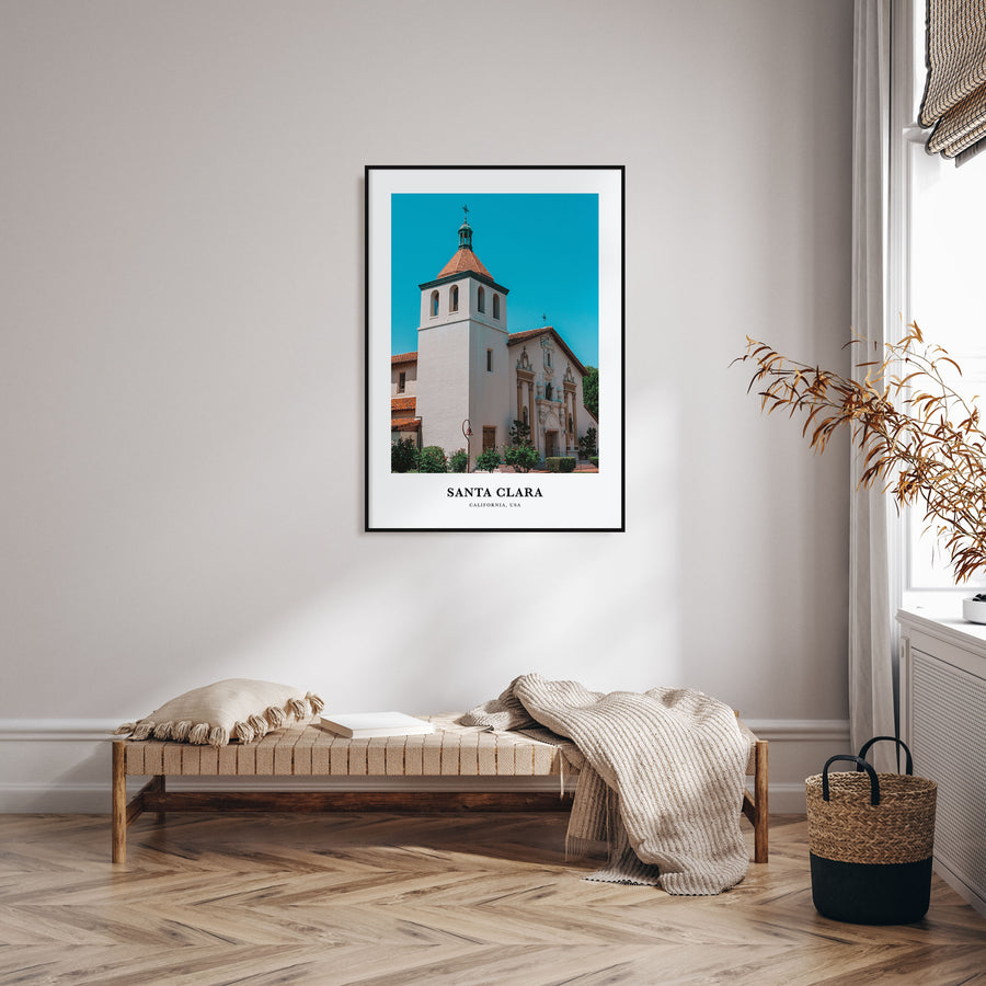 Santa Clara Portrait Color Poster