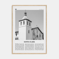 Santa Clara Travel B&W Poster