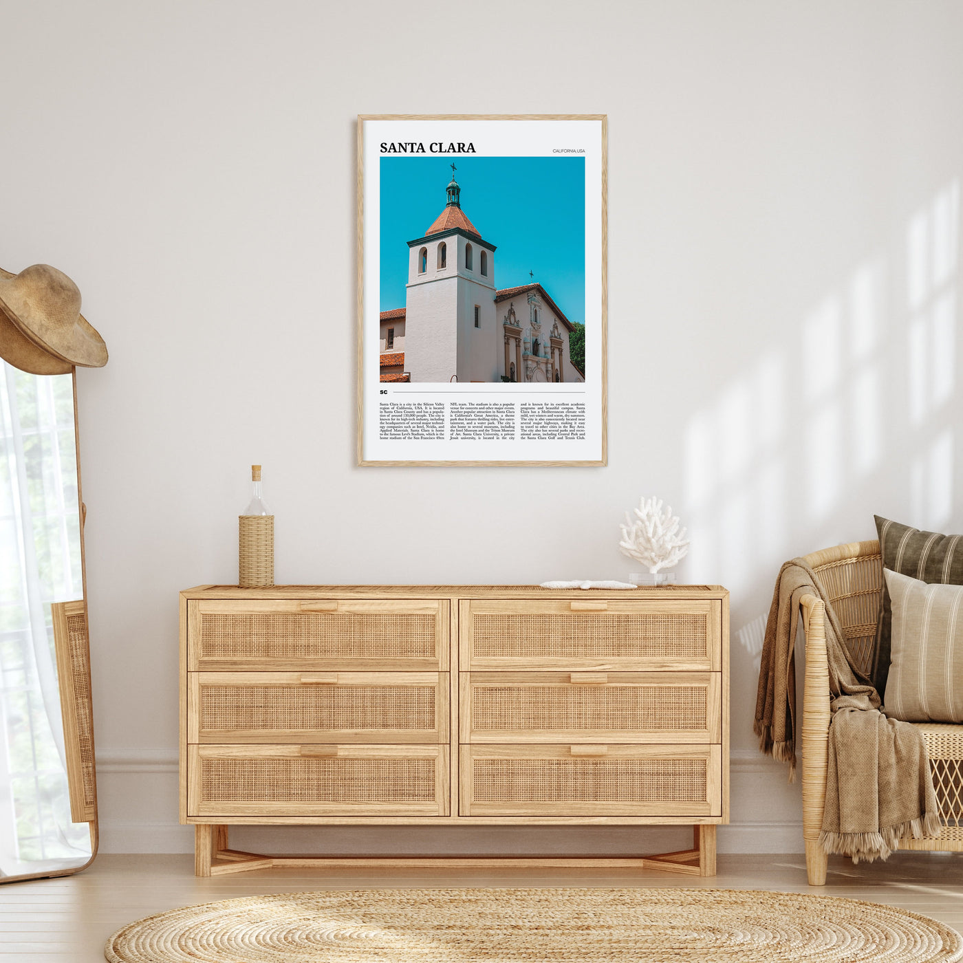 Santa Clara Travel Color Poster