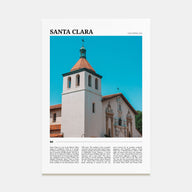 Santa Clara Travel Color Poster