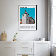 Santa Clara Travel Color Poster