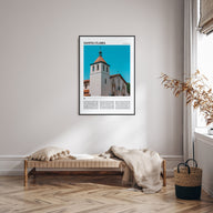 Santa Clara Travel Color Poster